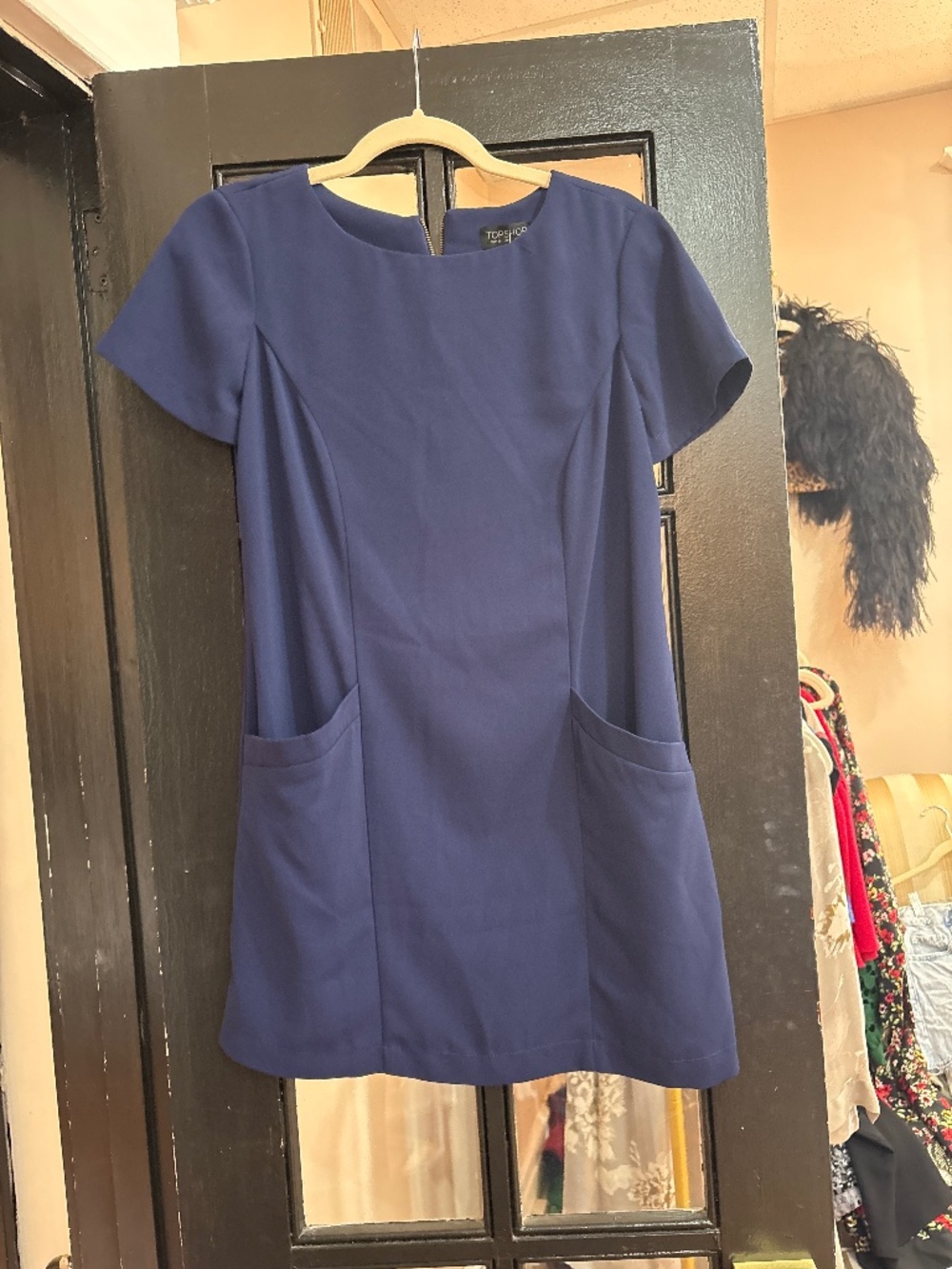 Topshop blue mini dress